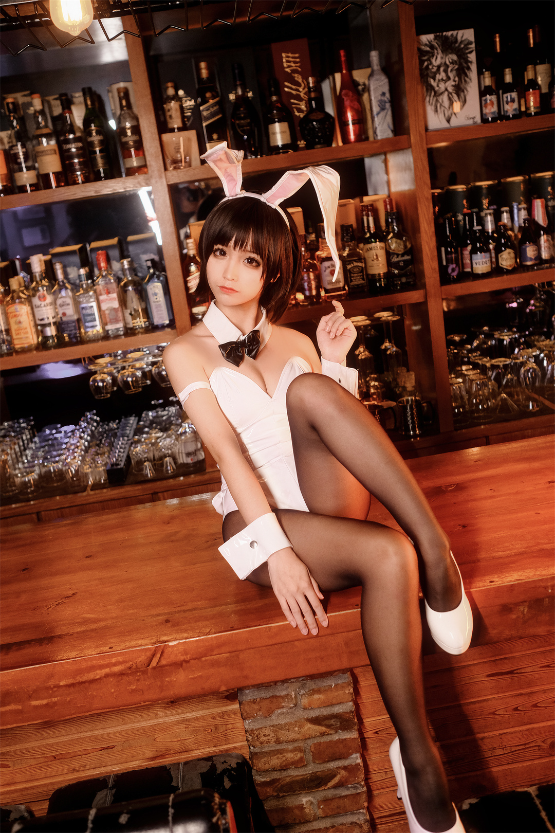 图片[1]-蠢沫沫的NO.019作品《加藤惠兔女郎》独特的风格和极具表现力的姿态-可甜可咸
