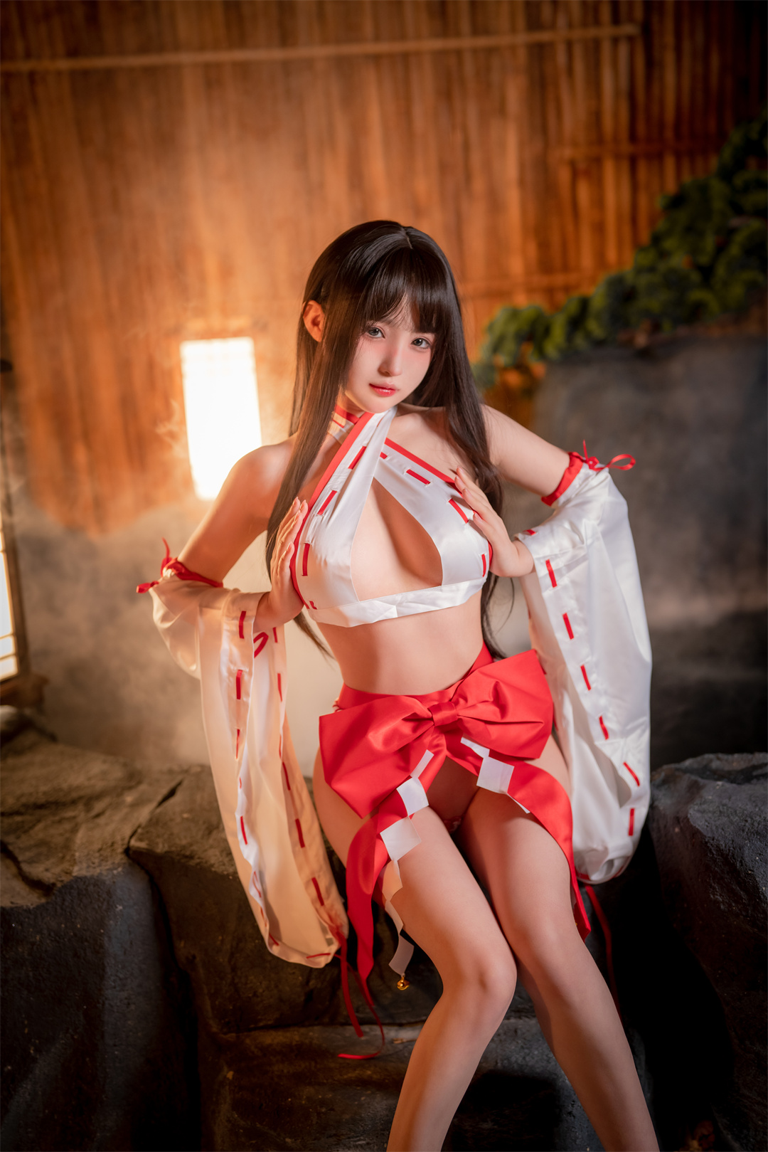 图片[1]-桜井宁宁如画——《圣洁巫女》就像春日里的樱花树，清新脱俗，勾起无尽遐想-可甜可咸