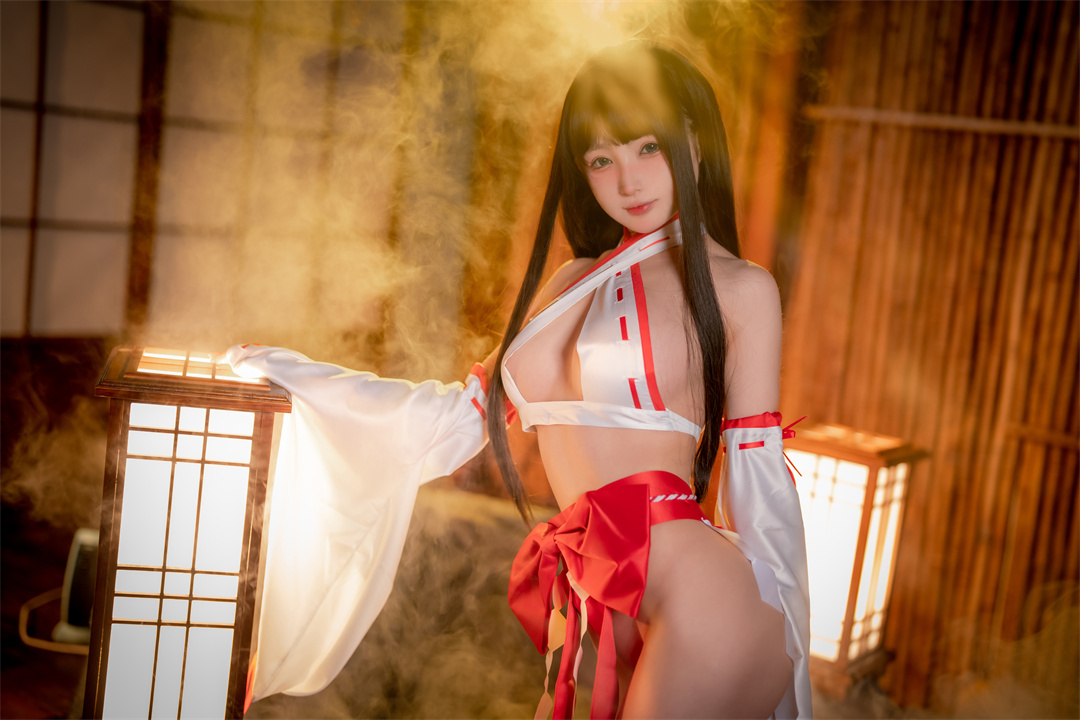 桜井宁宁如画——《圣洁巫女》就像春日里的樱花树，清新脱俗，勾起无尽遐想-可甜可咸